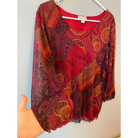 Plus Size Mesh Top - Picture 2 of 4